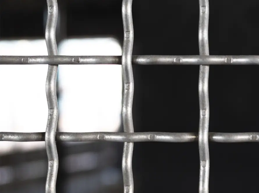 Tela ondulada em painel