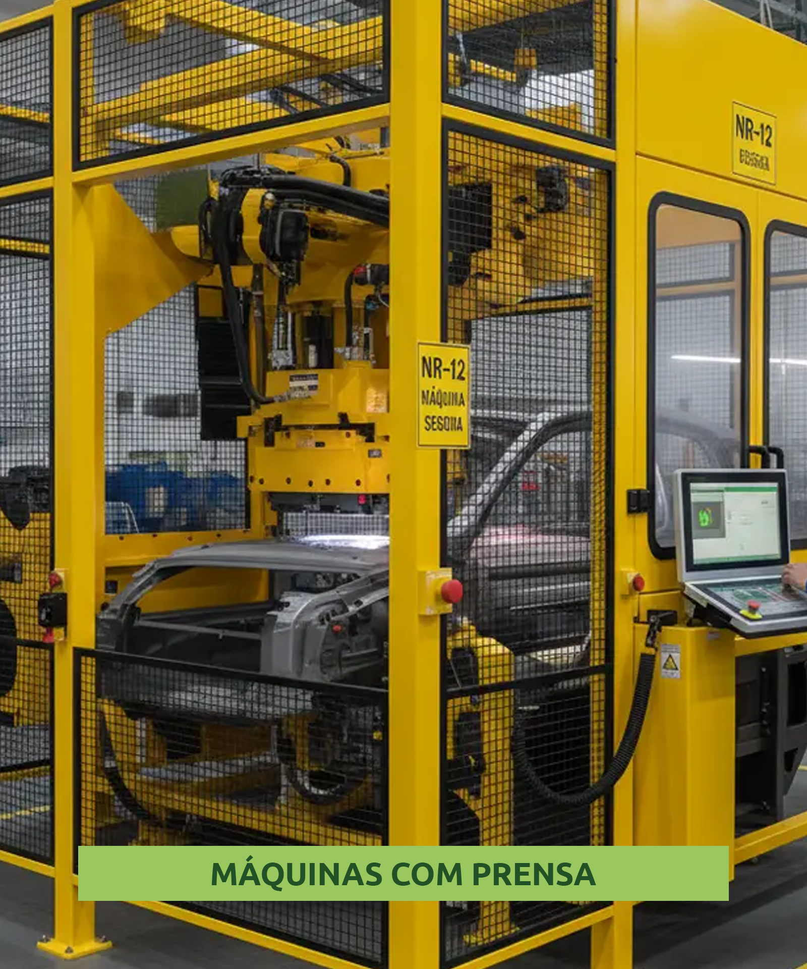 Máquinas com prensa